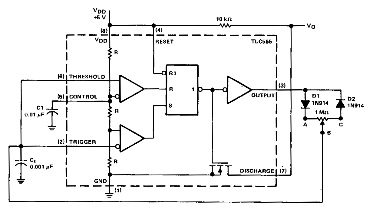 Variable-duty-cycle-oscillator – Circuit Schematic