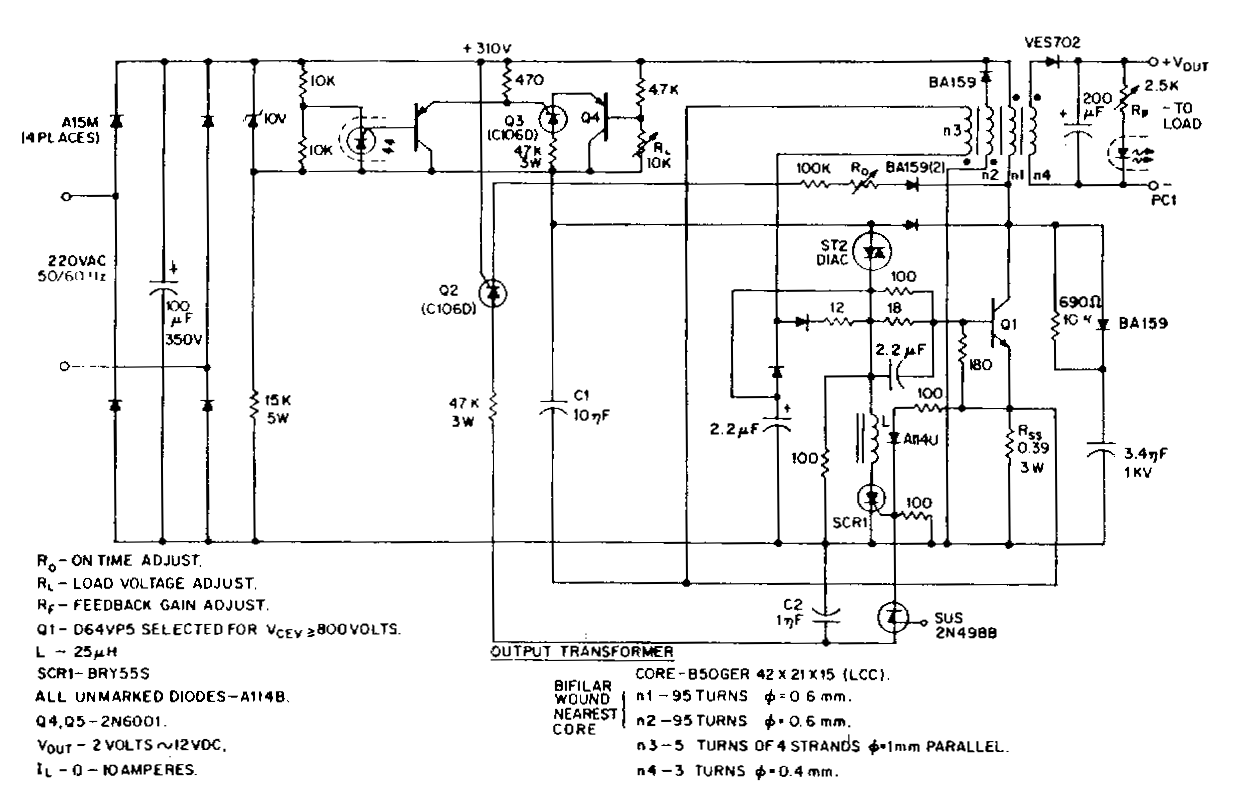 Switching-power-supply – Circuit Schematic