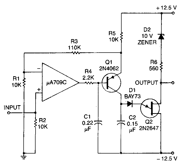 Voltage to-frequency-converter – Circuit Schematic