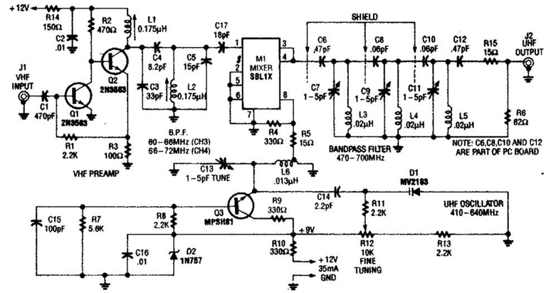 Video Preamp Circuit – Circuit Schematic