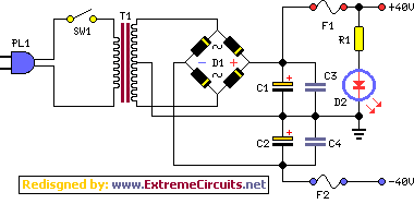 60 Watt Audio Power Amplifier circuit
