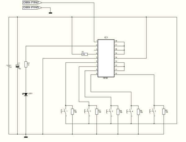 MultiKey - One Wire Keypad circuit