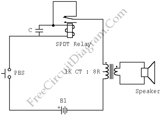 Simple Buzzer Using Only Passive Components circuit