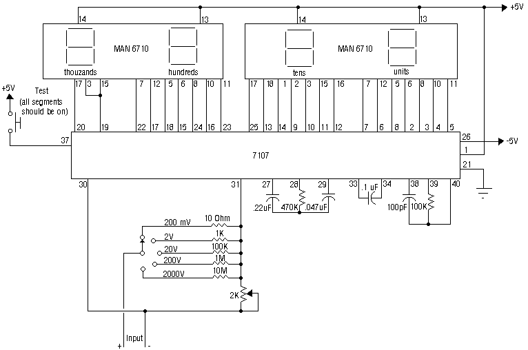 Digital Voltmeter circuit
