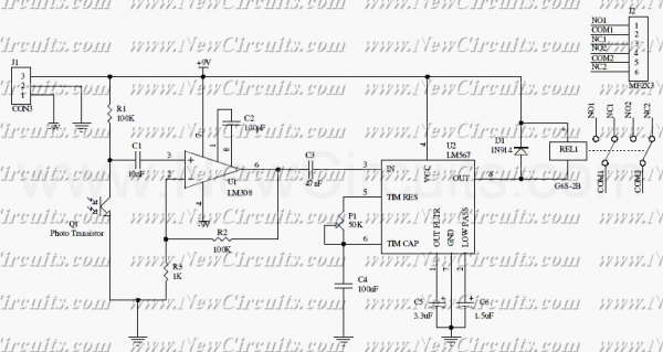 Infrared Alarm circuit