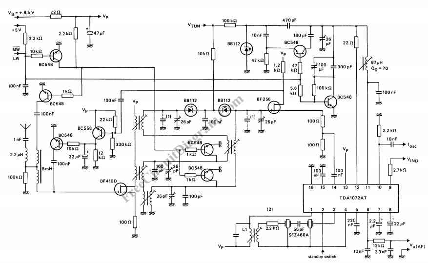 AM Radio Receiver Using TDA 1072AT IC