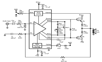 LME49810 Audio Amplifier Circuit Schematic and Datasheet circuit