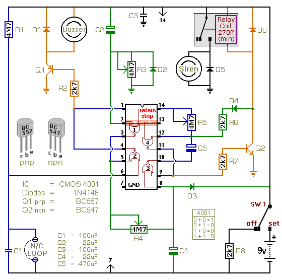 Battery Powered Burglar Alarm