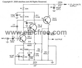 Dynamic Microphone Preamp Mono by Transister C945 with PCB circuit