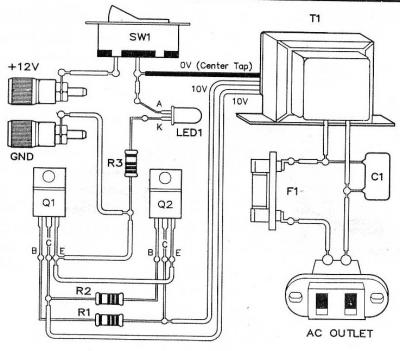Micro Inverter by 2N6121 circuit