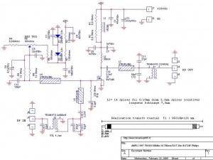 RF Fm 88-108 MHz radio amplifier BLF 245 circuit