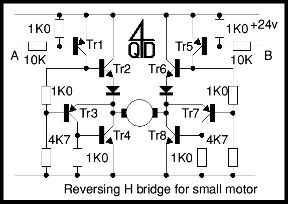 H bridge switch for small motors