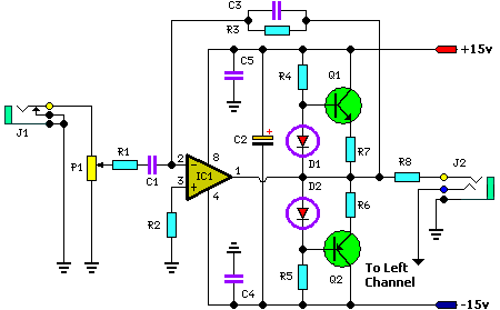 Stereo Headphone Amplifier Circuit Schematic – Circuit Schematic