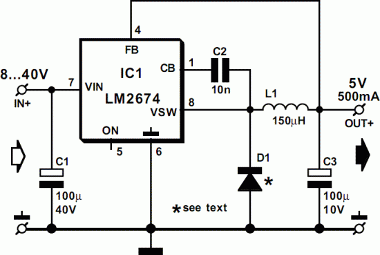 5V Switch-Mode Power Supply circuit