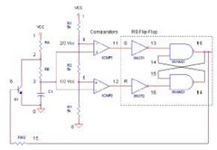 The Astable-Oscillator Operating Mode in 555 Timer IC Circuit