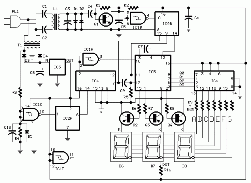 Digital Remote Thermometer circuit