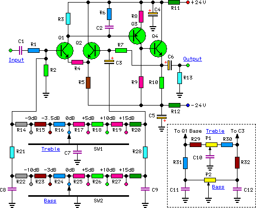 Moduler Preamplifier – Circuit Schematic