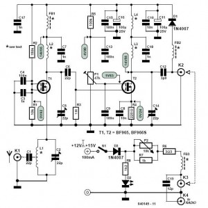 VHF FM Antenna Booster Circuit