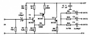 Linear Video Amplifier SECAM PAL and NTSC – Circuit Schematic