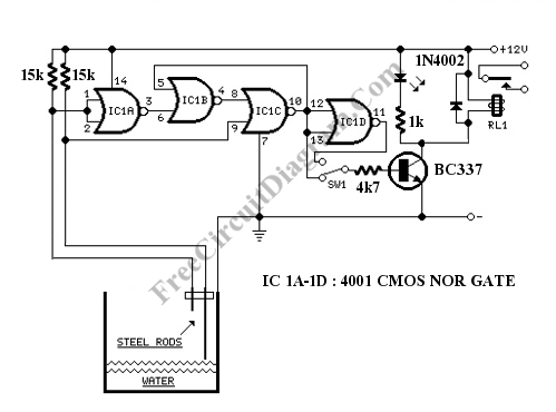 Water Level Controller circuit