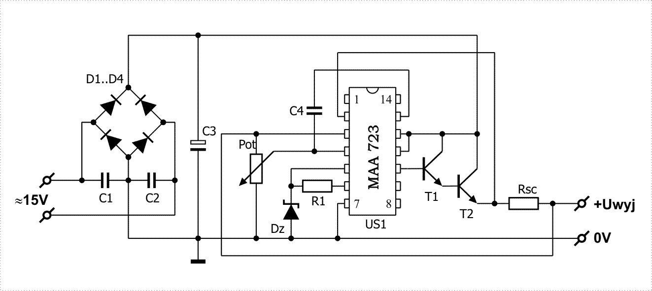 Laboratory Power Supply – Circuit Schematic