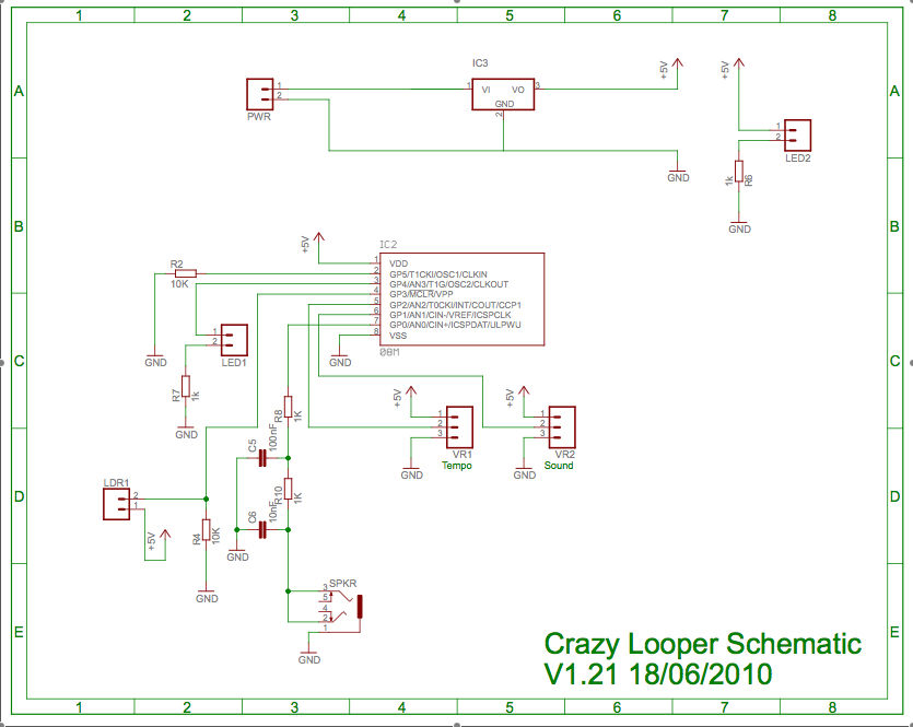 Crazy Looper Schematic circuit