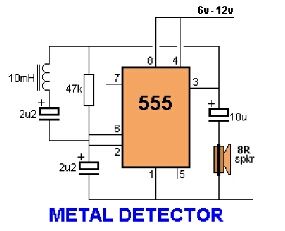 simple metal detector circuit