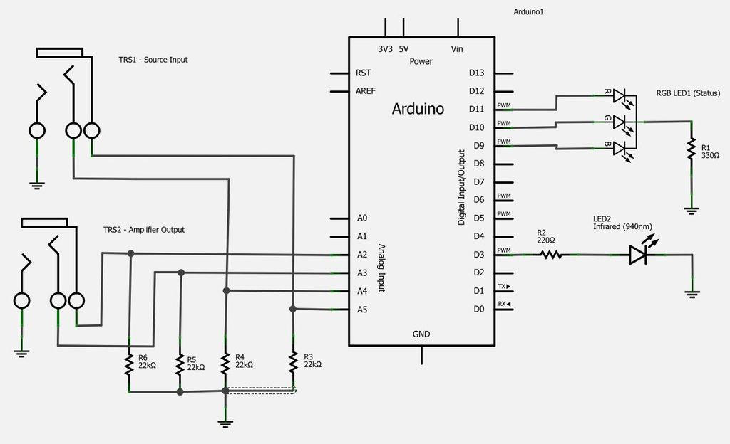 Turning Stereo Amplifer On and Off automatically circuit