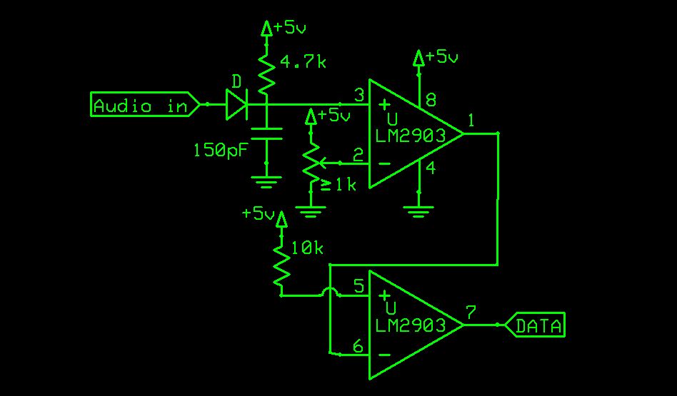 FM Data Receiver Module for Micro-controllers circuit