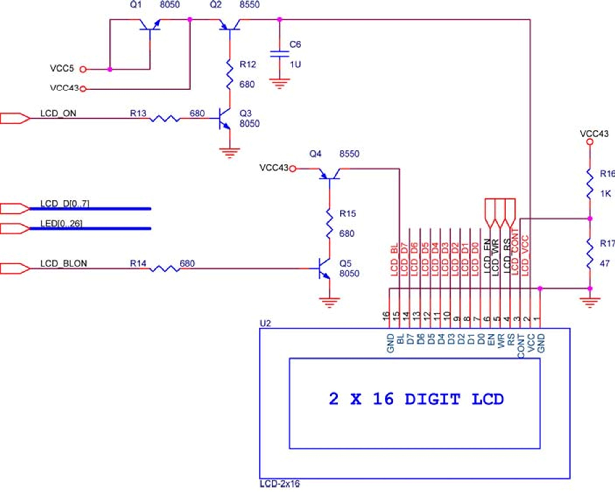 LCD Module circuit