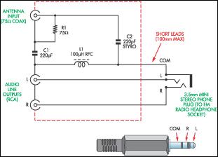Antenna Input & Audio Lineout Adaptor For Portable Radios