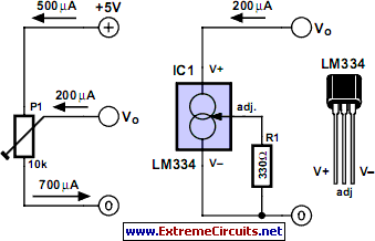 Contrast Control for LCDs circuit