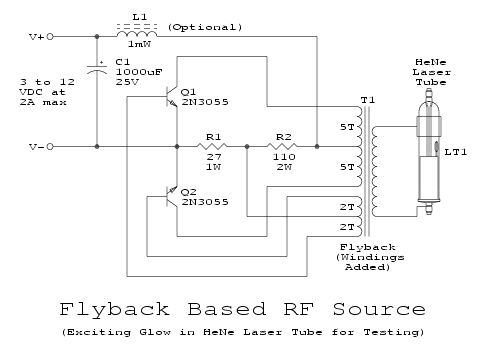 Low Voltage to 30 kV Out circuit