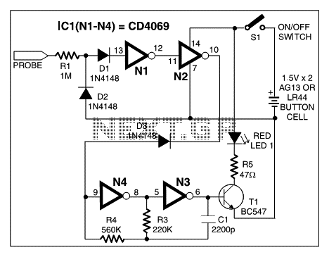 Invisible Broken Wire Detector circuit