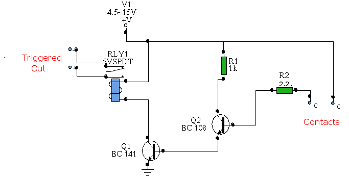 Water Activated Relay circuit