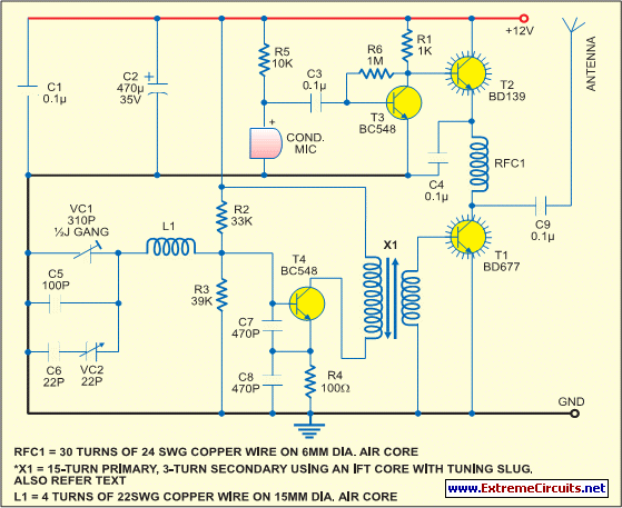 Simple Short-Wave Transmitter circuit