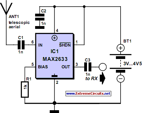 Single-Chip VHF RF Preamp circuit