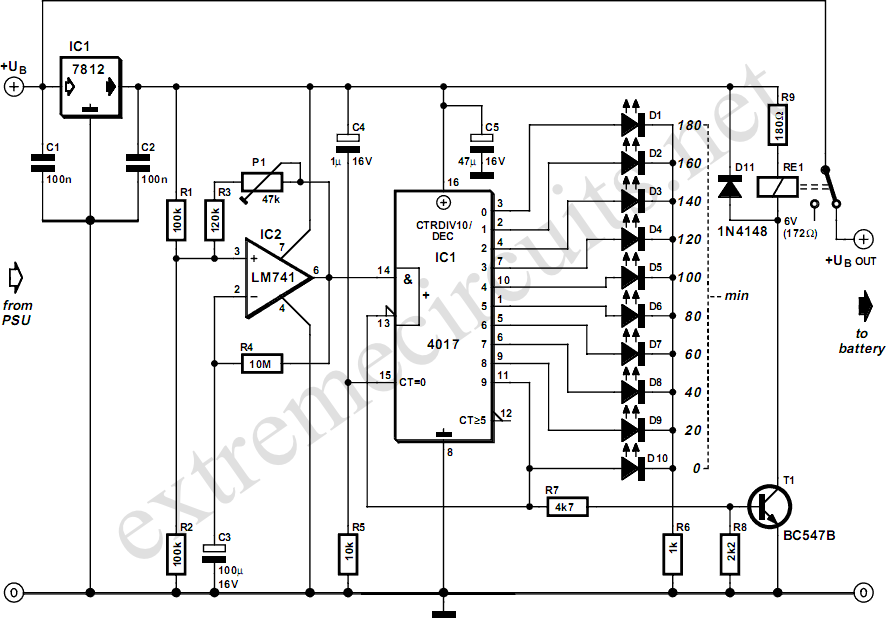 Three Hour Timer circuit
