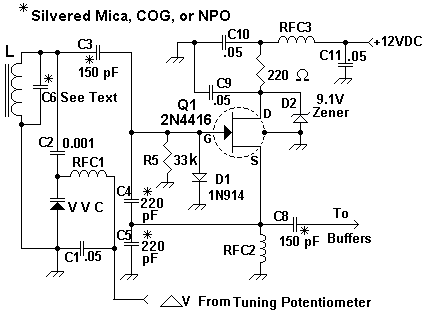 1058 to 1074 mhz vfo oscillator circuit