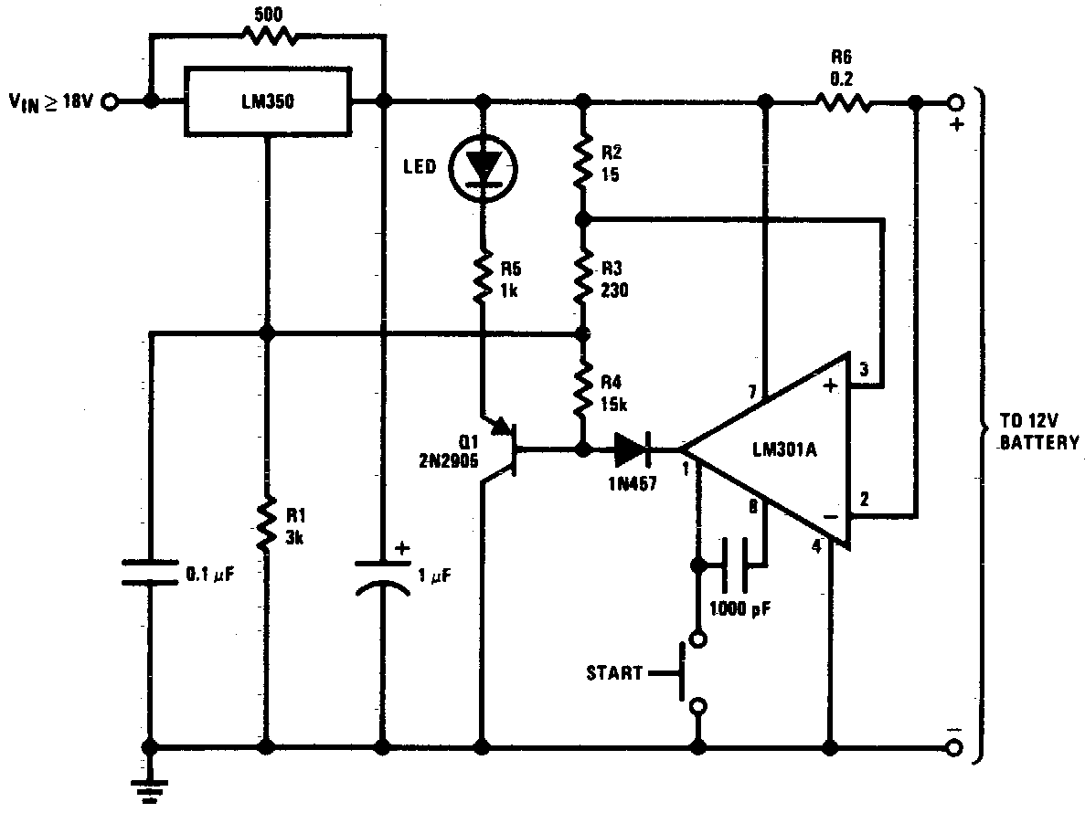 DC 12V Battery Charger Circuit Schematic circuit
