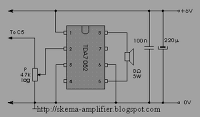 mini audio amplifier electronic – Circuit Schematic