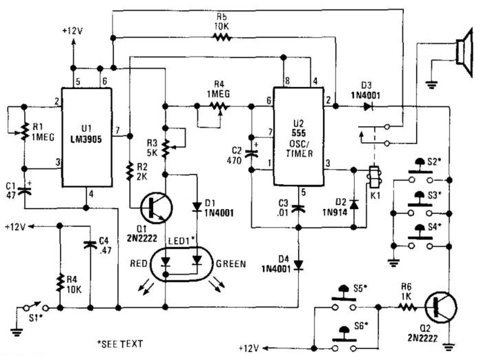 auto alarm schematic – Circuit Schematic