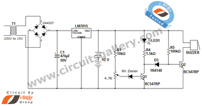 Simple battery charger circuit and battery level indicator with low battery recharge alarm circuit