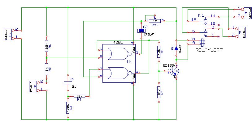 Audio CD4001 based on Car Alarm Circuit – Circuit Schematic