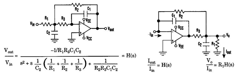 Current-Driven Sallen Key FilterCircuit – Circuit Schematic