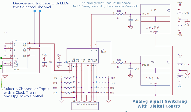analog mv switch for digital meters circuit