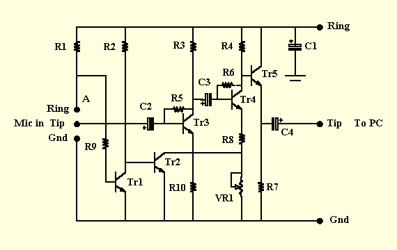 Dual-Mode Microphone Pre-Amplifier Schematic Diagram – Circuit Schematic
