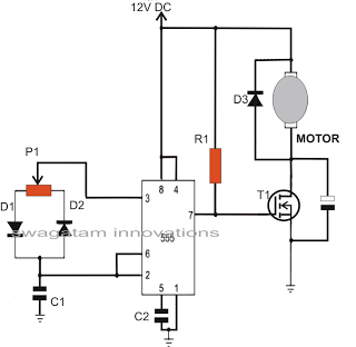 easiest single axis solar tracker – Circuit Schematic