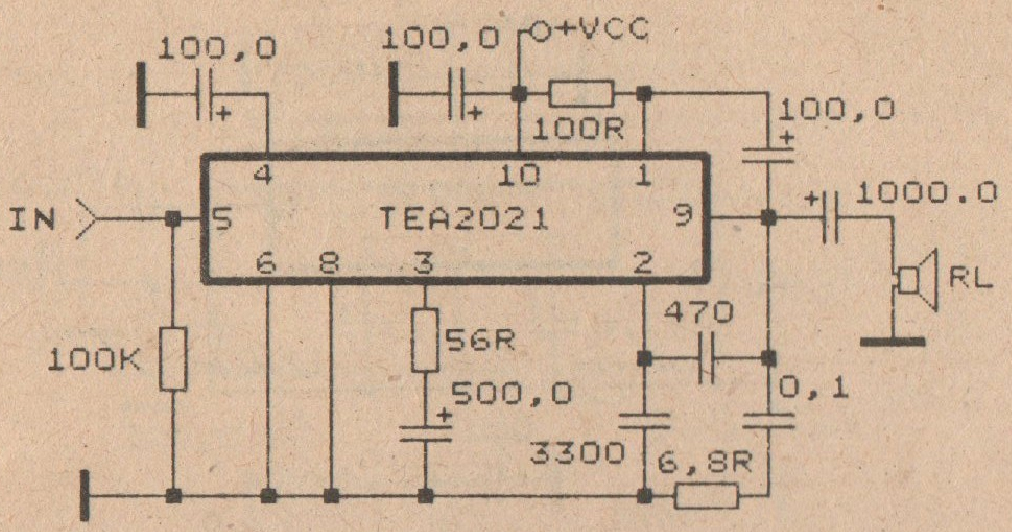 14 Watt car audio amplifier circuit Schematic Diagram – Circuit Schematic