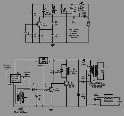 fm radio controller anti theft alarm